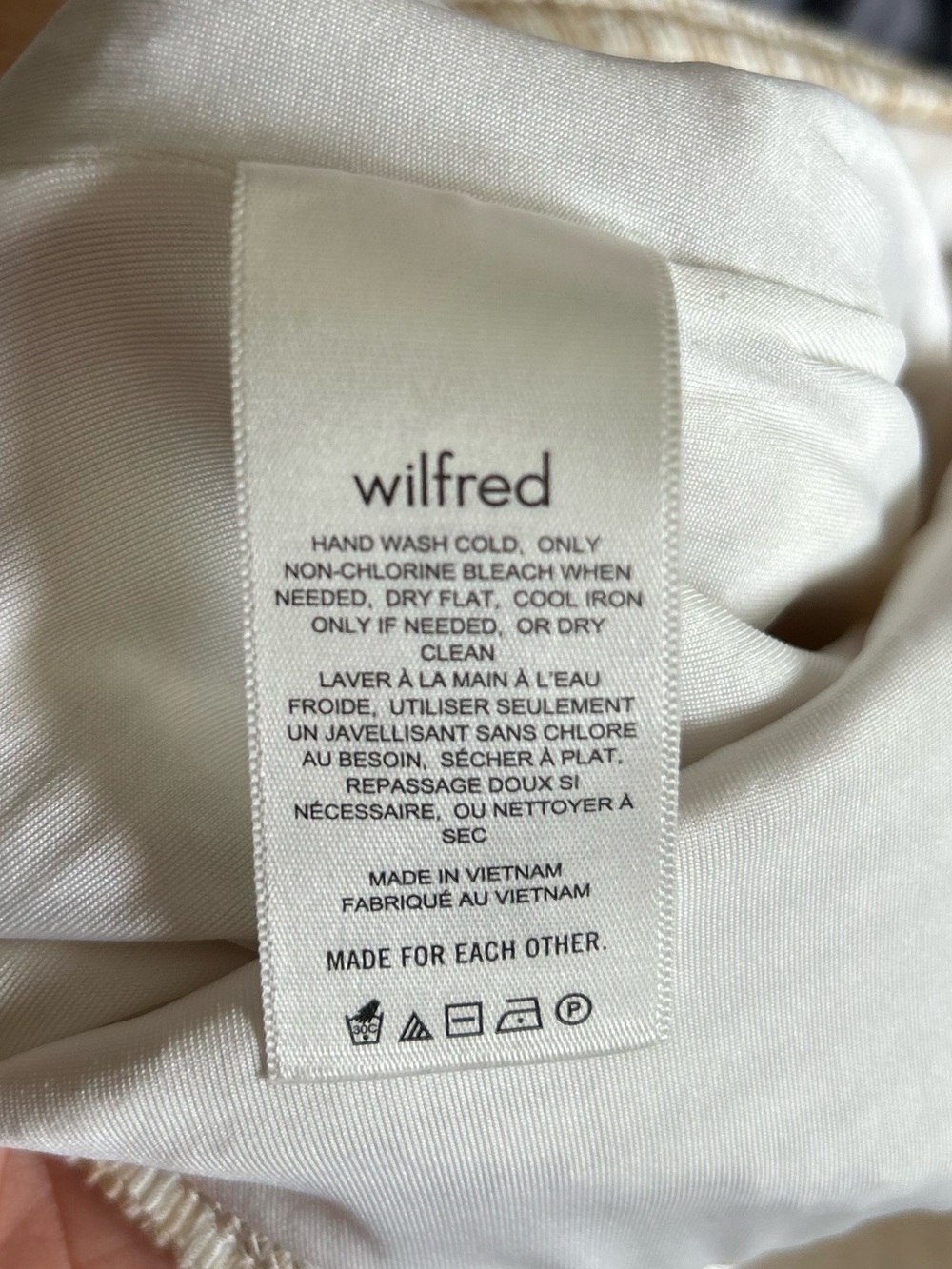 Aritzia Wilfred Verona Dress in Cream & White - Size L - Picture 6 of 7